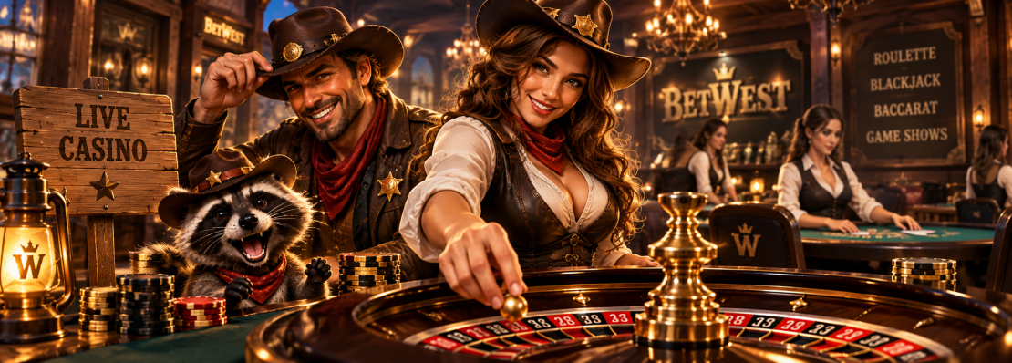 BetWest live casino – ruletti, blackjack ja live-pelit